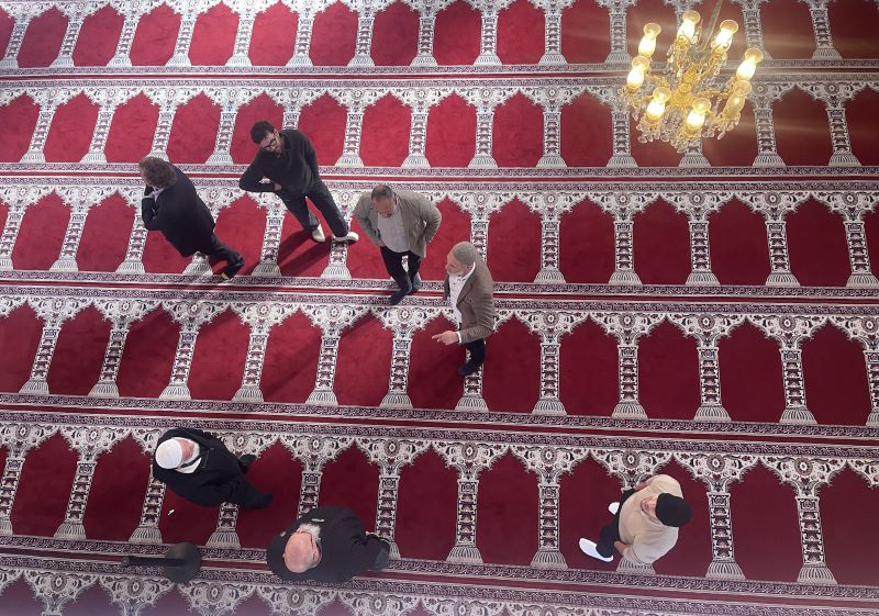 View of mosque ground floor from level 2