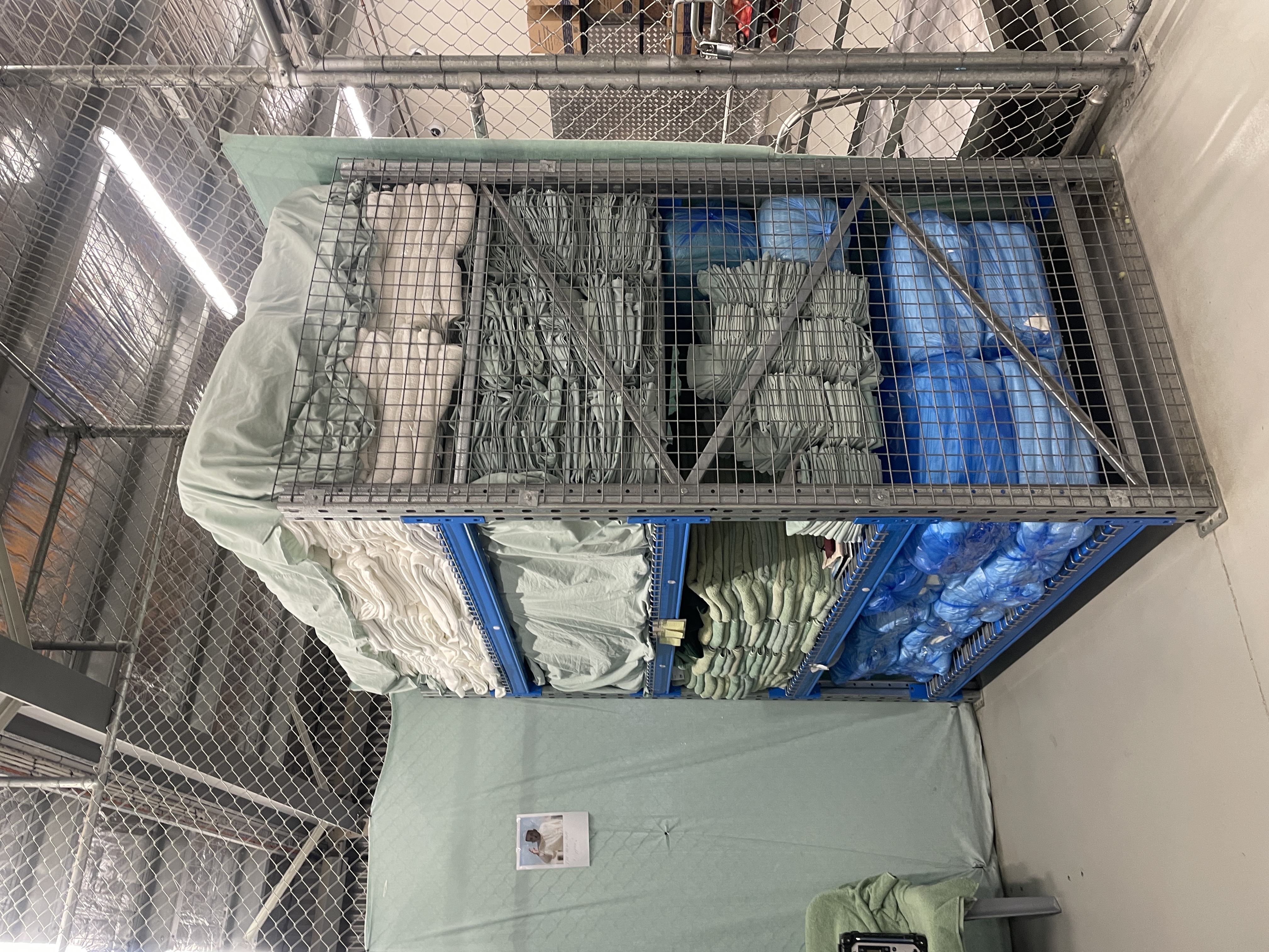 Stacks of freshly washed linen